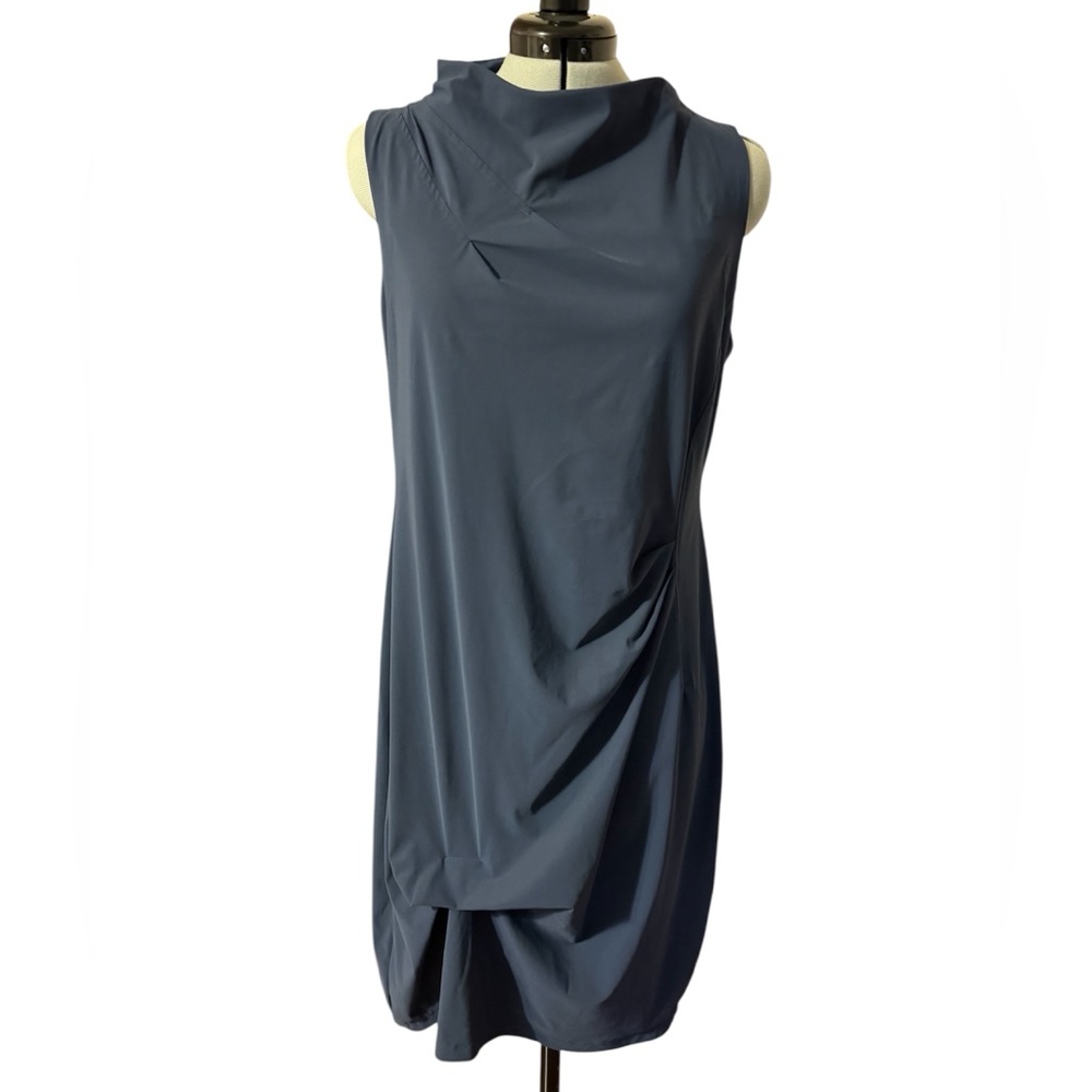 Porto SF Popstar Asymmetrical Drape Dress - Picture 2 of 8